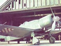 Zračna luka Borongaj, Fiat G.50bis ustaške eskadrile ispred hangara